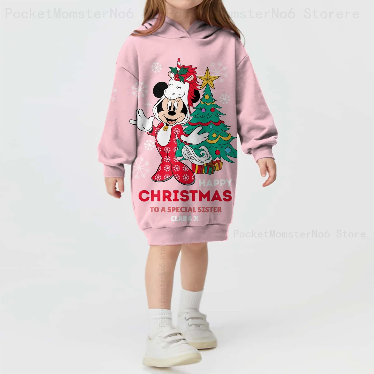 New Christmas gift children's sweater dress girls Disney Mickey Minnie print autumn and winter cute comfortable hooded dress
New Christmas gift children's sweater dress girls Disney Mickey Minnie print autumn and winter cute comfortable hooded dress