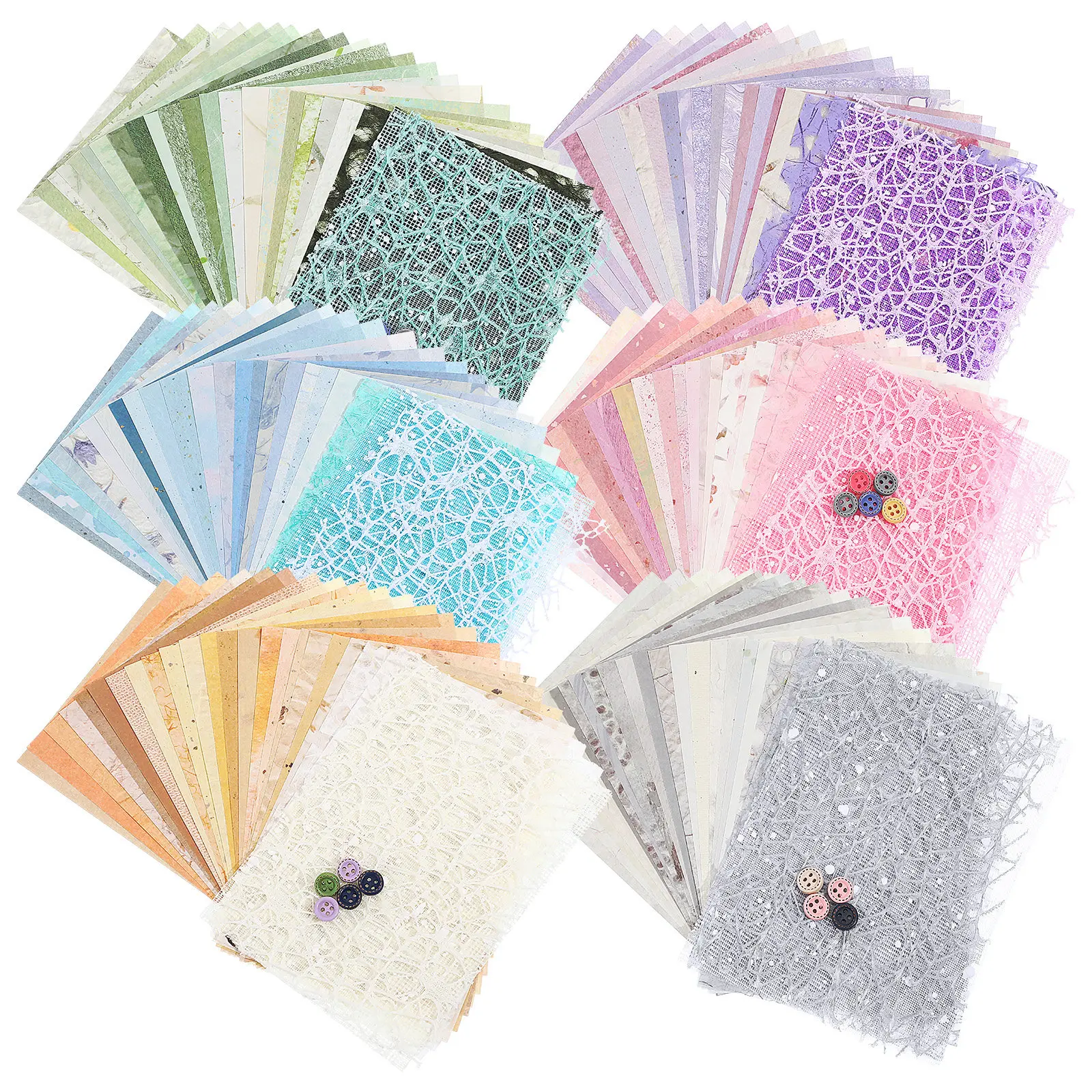 6Sets Textured Scrapbook Paper Retro Lace Mesh Craft Material for Junk Journal Background DIY Planner Decoration Sheets
6Sets Textured Scrapbook Paper Retro Lace Mesh Craft Material for Junk Journal Background DIY Planner Decoration Sheets
