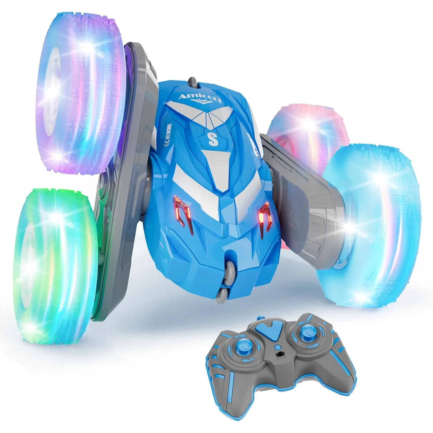 Remote Control Car for Boys 6-12 with Flashing Lights, 4WD 360° Flip Stunt RC Car Indoor Outdoor Play
Remote Control Car for Boys 6-12 with Flashing Lights, 4WD 360° Flip Stunt RC Car Indoor Outdoor Play