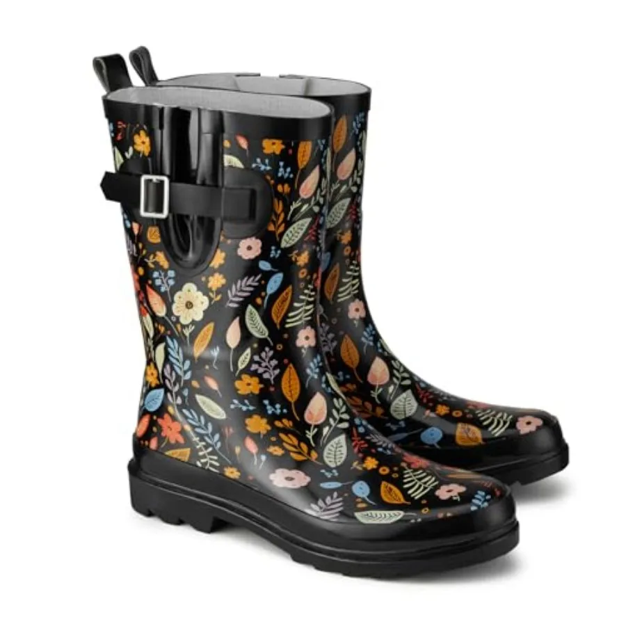 HISEA Rubber Mid-Calf Rain Boots for Women, Waterproof Insulated Anti-Slip Mud Boots, Cute Fashion Chelsea Garden Boots For Adu
HISEA Rubber Mid-Calf Rain Boots for Women, Waterproof Insulated Anti-Slip Mud Boots, Cute Fashion Chelsea Garden Boots For Adu