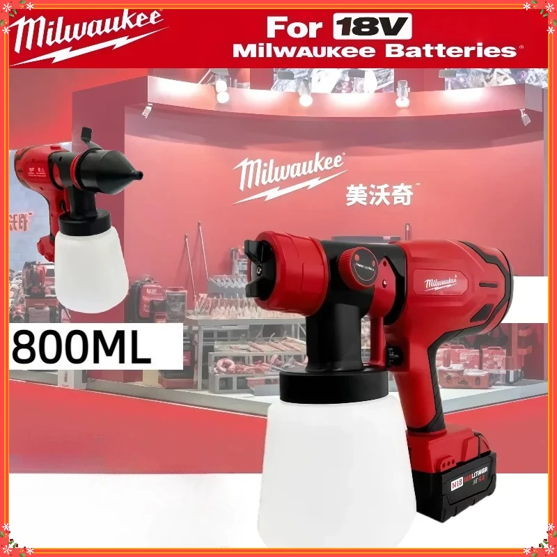 Безвоздушный распылитель краски Milwaukee 800 мл с баком и бесщеточным двигателем 600 Вт 39000 об/мин для авто, мебели, стен и автомобилей
Безвоздушный распылитель краски Milwaukee 800 мл с баком и бесщеточным двигателем 600 Вт 39000 об/мин для авто, мебели, стен и автомобилей