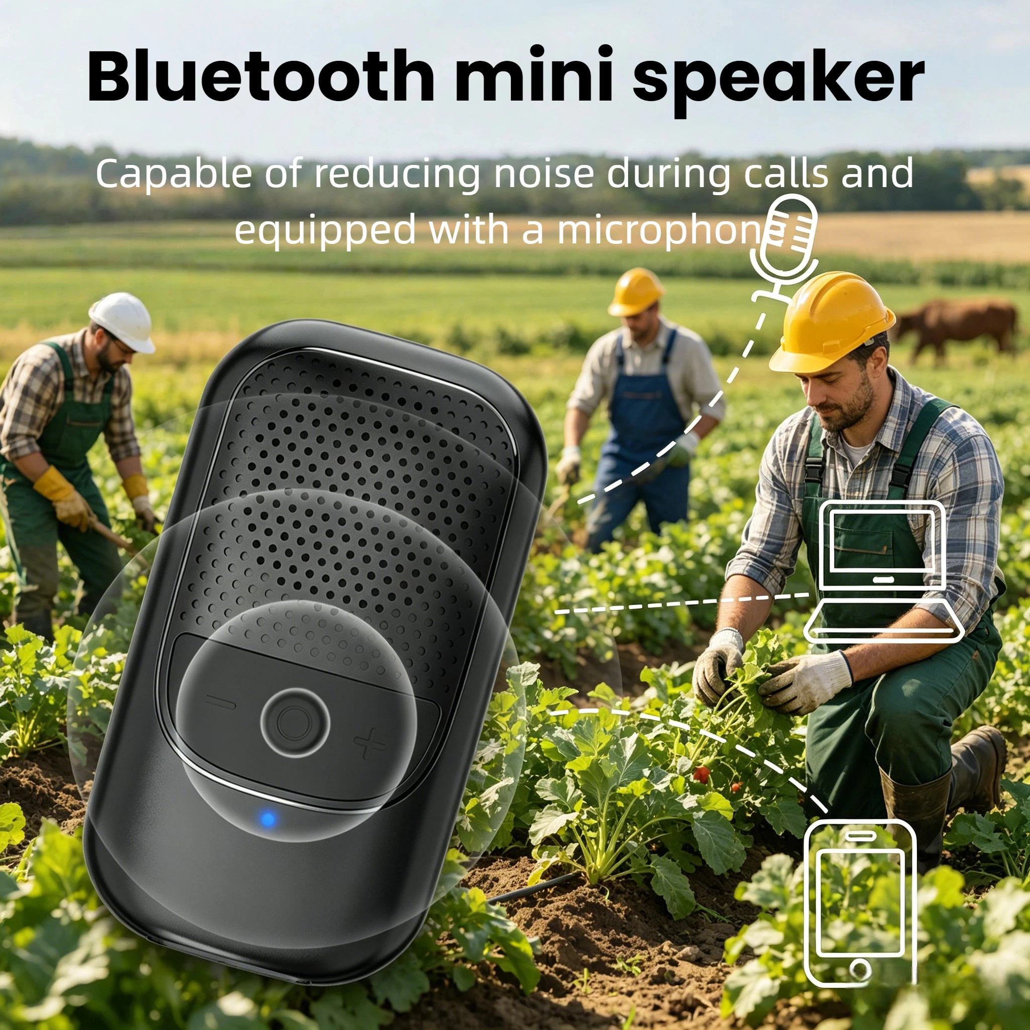 Wearable Bluetooth Speaker with Built-in Mics for Hands-Free Music and Calls Up to 10 Hours Battery Life for Working,Running
Wearable Bluetooth Speaker with Built-in Mics for Hands-Free Music and Calls Up to 10 Hours Battery Life for Working,Running