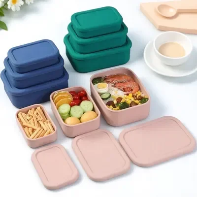 Silicone Bento Box Compartments Adult Lunch Box Bento Containers Food Storage Box Container With Lid For School Work Travel
Silicone Bento Box Compartments Adult Lunch Box Bento Containers Food Storage Box Container With Lid For School Work Travel