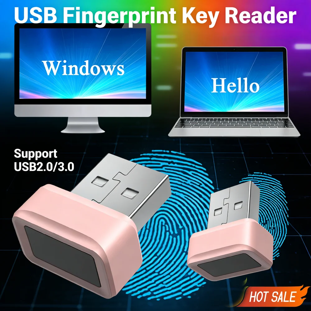 USB Fingerprint Key Reader Biometric Mini Security Key Dongle Anti-Spoofing Windows Hello FIDO U2F Speedy Matching Security Key
USB Fingerprint Key Reader Biometric Mini Security Key Dongle Anti-Spoofing Windows Hello FIDO U2F Speedy Matching Security Key