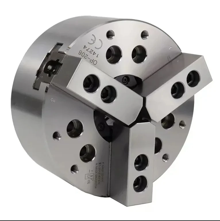 5 inch KY05-2/3 High-precision solid pneumatic chuck for mechanical CNC lathes 5-inch standard high-speed 2/3 jaw chuckuck
5 inch KY05-2/3 High-precision solid pneumatic chuck for mechanical CNC lathes 5-inch standard high-speed 2/3 jaw chuckuck