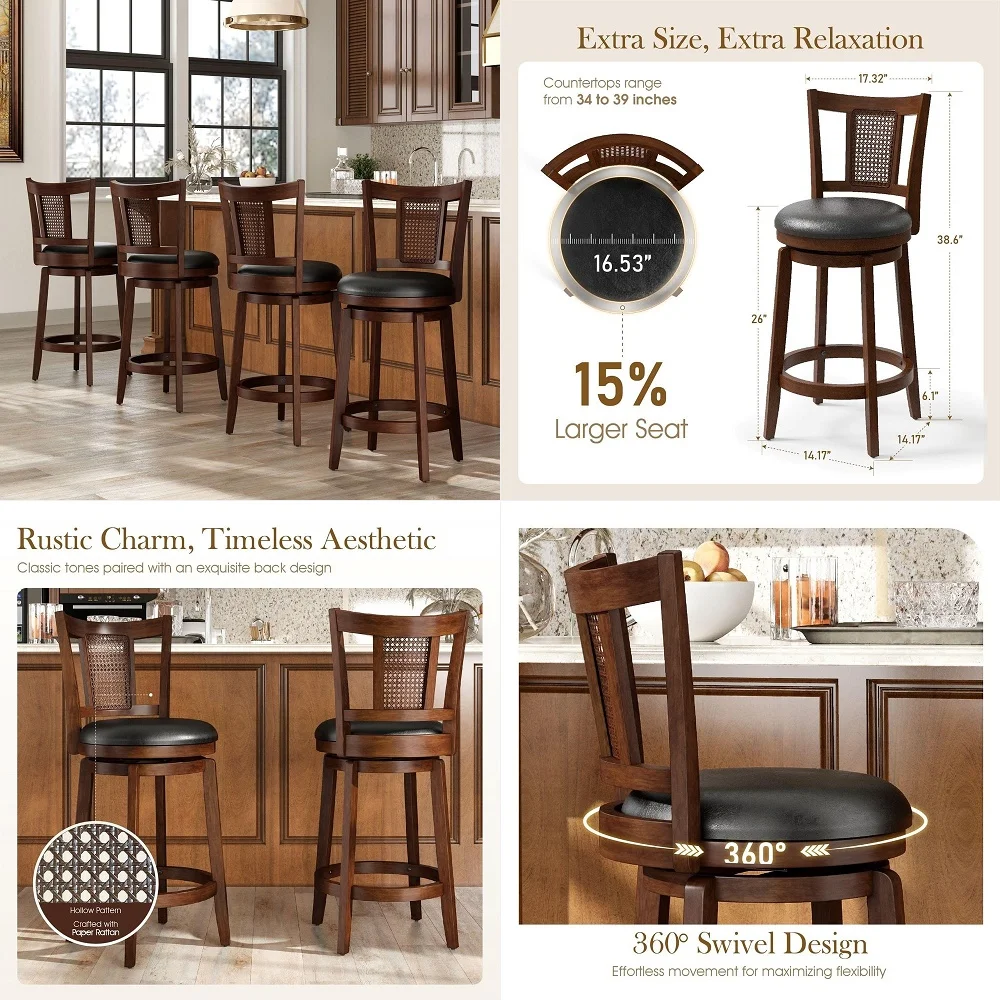 Knight Home Set of 2 Ryland Modern 26 Counter Height Bar Stools, Fabric Upholstered Counter Stools,Wooden Kitchen Island Armcha
Knight Home Set of 2 Ryland Modern 26 Counter Height Bar Stools, Fabric Upholstered Counter Stools,Wooden Kitchen Island Armcha