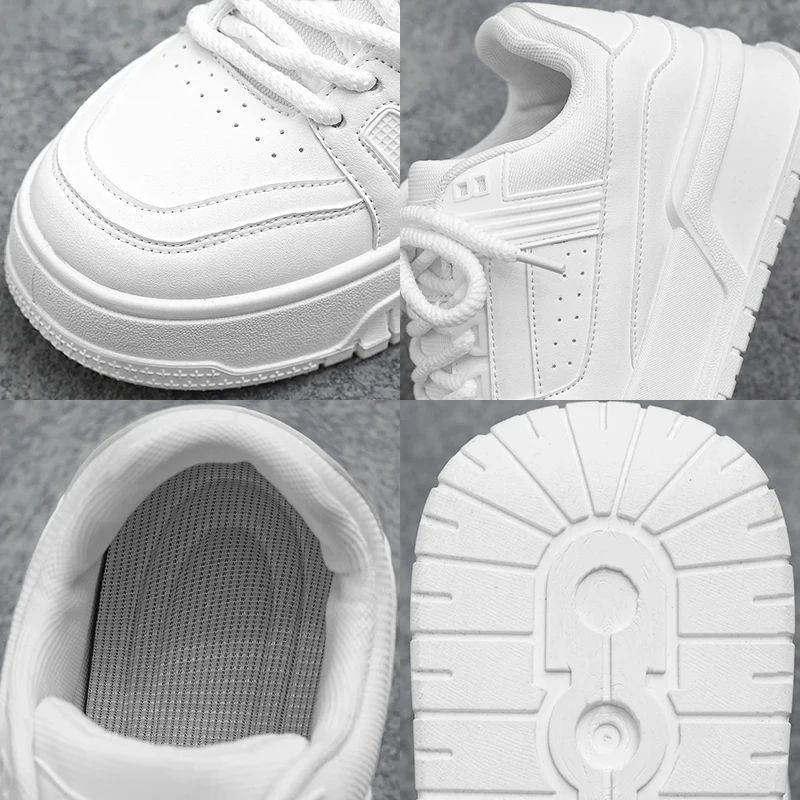 Oulylan Leisure Non-skid Board Shoes Male Thick Soled Wear Resistant Sneakers Lace Up Solid Color Running Footwear for Men
Oulylan Leisure Non-skid Board Shoes Male Thick Soled Wear Resistant Sneakers Lace Up Solid Color Running Footwear for Men