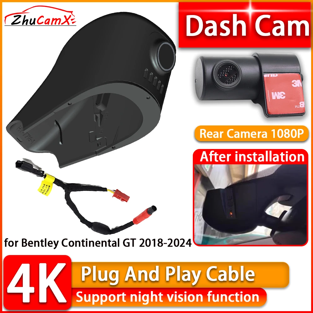 2160P Wiifi 4K Dash Cam for Bentley Continental GT 2018-2024 DVR Front Rear Car Camera Plug and Play Video Recorder Night Vision
2160P Wiifi 4K Dash Cam for Bentley Continental GT 2018-2024 DVR Front Rear Car Camera Plug and Play Video Recorder Night Vision