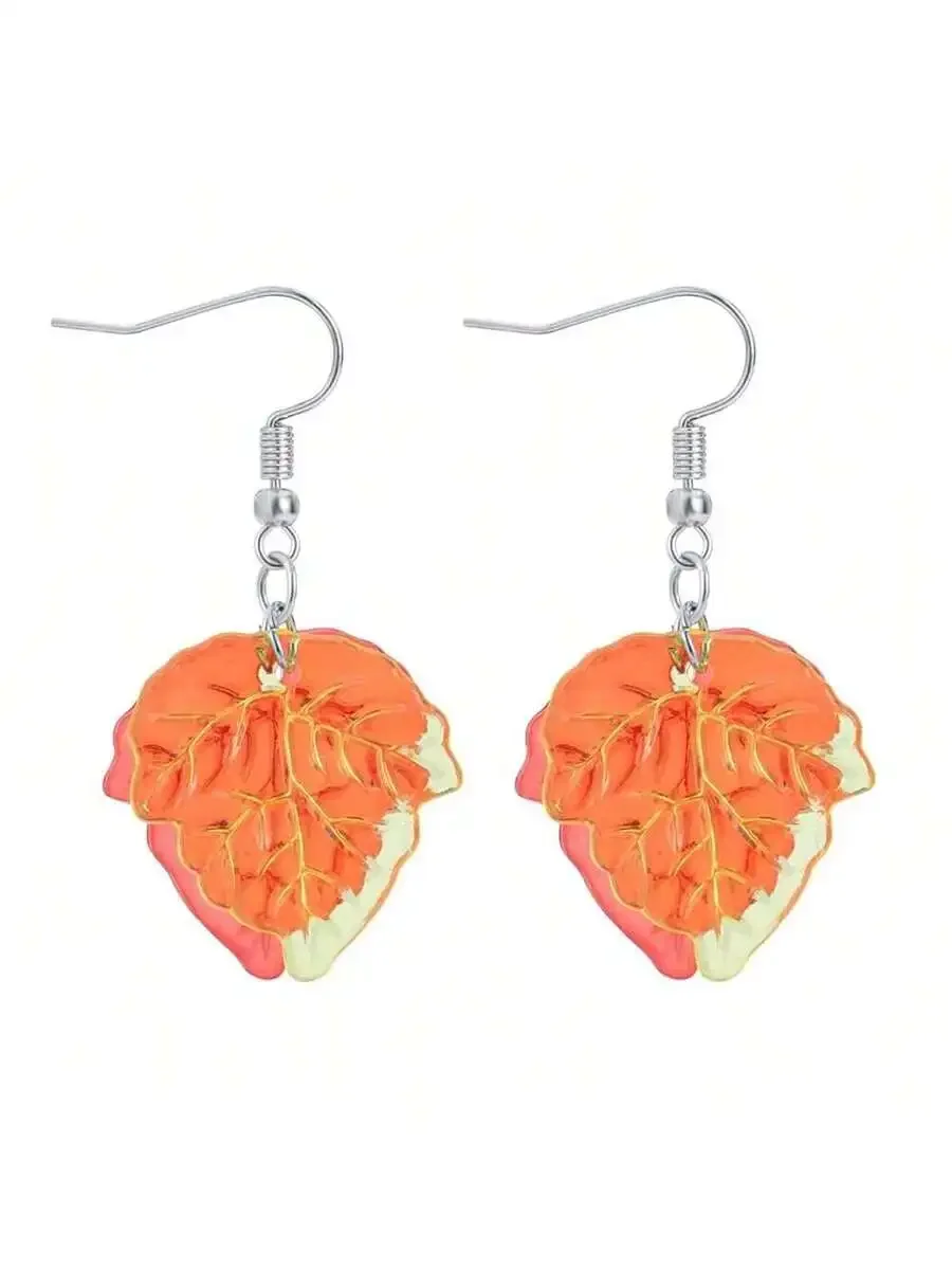 Acrylic Maple Leaf Drop Earrings For Women Autumn Fall Season Plant Jewelry
Acrylic Maple Leaf Drop Earrings For Women Autumn Fall Season Plant Jewelry