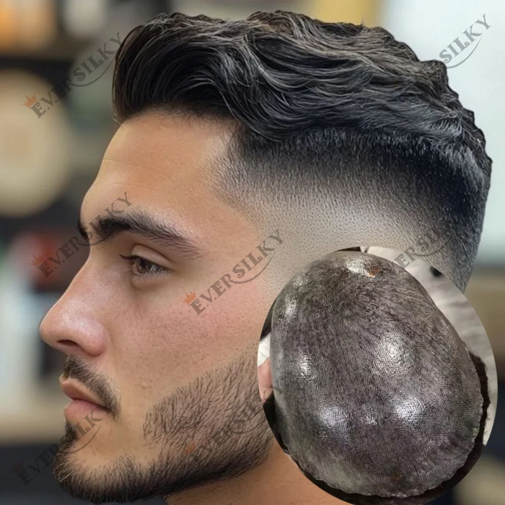Undetectable Grey 1B65 1B80 Natural Hairline Male Wigs Durable 0.1mm Injection Thin Skin 30MM Wavy Brown Human Hair Men's Toupee
Undetectable Grey 1B65 1B80 Natural Hairline Male Wigs Durable 0.1mm Injection Thin Skin 30MM Wavy Brown Human Hair Men's Toupee