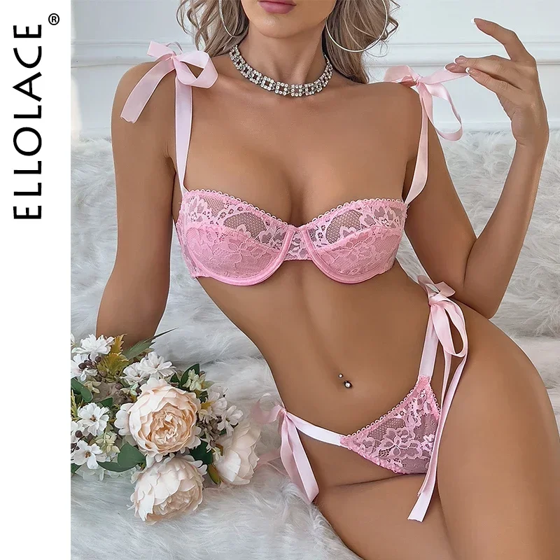 Ellolace Fancy Lingeries Sexy Hot Lace Up Strap Women Micro Underwear Lace Push Up Intimate Light Pink Ensemble Lingerie
Ellolace Fancy Lingeries Sexy Hot Lace Up Strap Women Micro Underwear Lace Push Up Intimate Light Pink Ensemble Lingerie