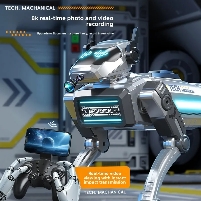 AI inteligente tecnologia de cães robôs programando robôs mecânicos de controle remoto de cães
AI inteligente tecnologia de cães robôs programando robôs mecânicos de controle remoto de cães