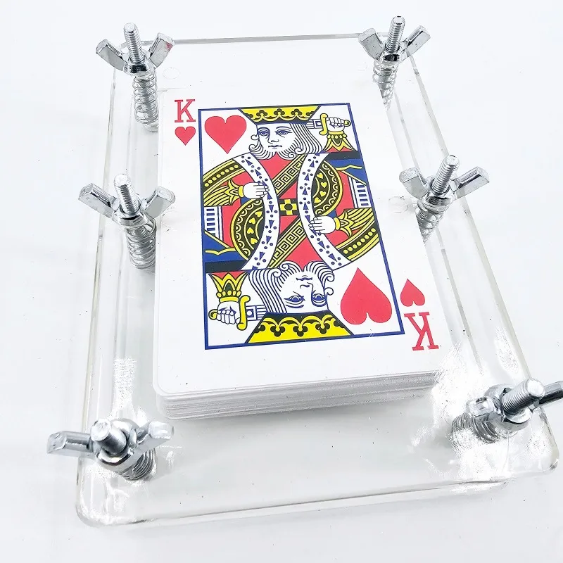 Crystal Card Flatten Device (Not Include Playing Card, Thicked) Magic Tricks Close Up Gimmick Prop Accessories Press Card Device
Crystal Card Flatten Device (Not Include Playing Card, Thicked) Magic Tricks Close Up Gimmick Prop Accessories Press Card Device