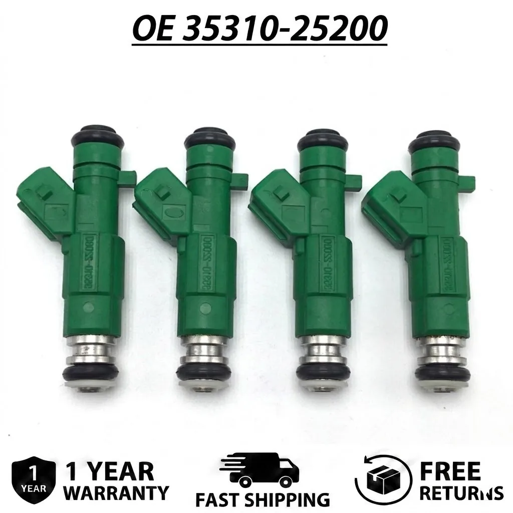 4Pcs Brand New Auto Fuel Injector 35310-25200 FJ770 For Hyundai Sonata Kia Optima Rondo 2.4L 2006-2009 Engine Injection Nozzle
4Pcs Brand New Auto Fuel Injector 35310-25200 FJ770 For Hyundai Sonata Kia Optima Rondo 2.4L 2006-2009 Engine Injection Nozzle