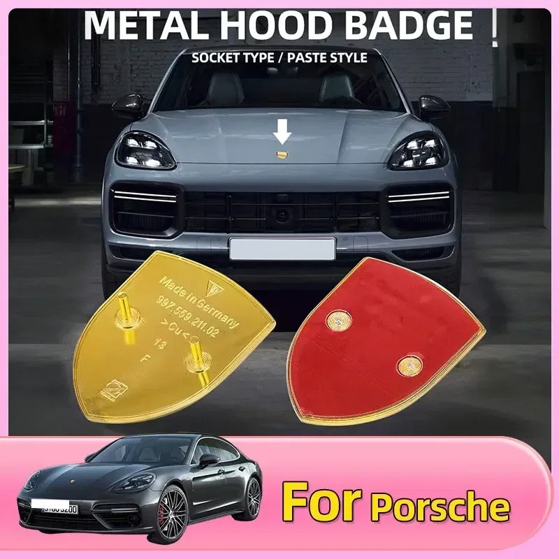 1pcs 68x51mm Metal Car Front Logo Hood Badge Emblem Decal Sticker for 718 911 Cayenne macan panamera Carrera cayman boxster S
1pcs 68x51mm Metal Car Front Logo Hood Badge Emblem Decal Sticker for 718 911 Cayenne macan panamera Carrera cayman boxster S