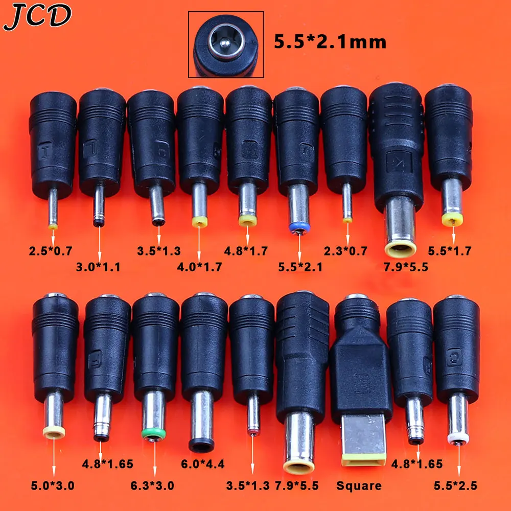 JCD 1 шт. разъем питания постоянного тока 5,5*2,1 гнездо до 3,0 × 1,1 4,0*1,7 5,5*2,1 5,0*3,0 5,5*2,5 штекер конвертер адаптер для ноутбука
JCD 1 шт. разъем питания постоянного тока 5,5*2,1 гнездо до 3,0 × 1,1 4,0*1,7 5,5*2,1 5,0*3,0 5,5*2,5 штекер конвертер адаптер для ноутбука