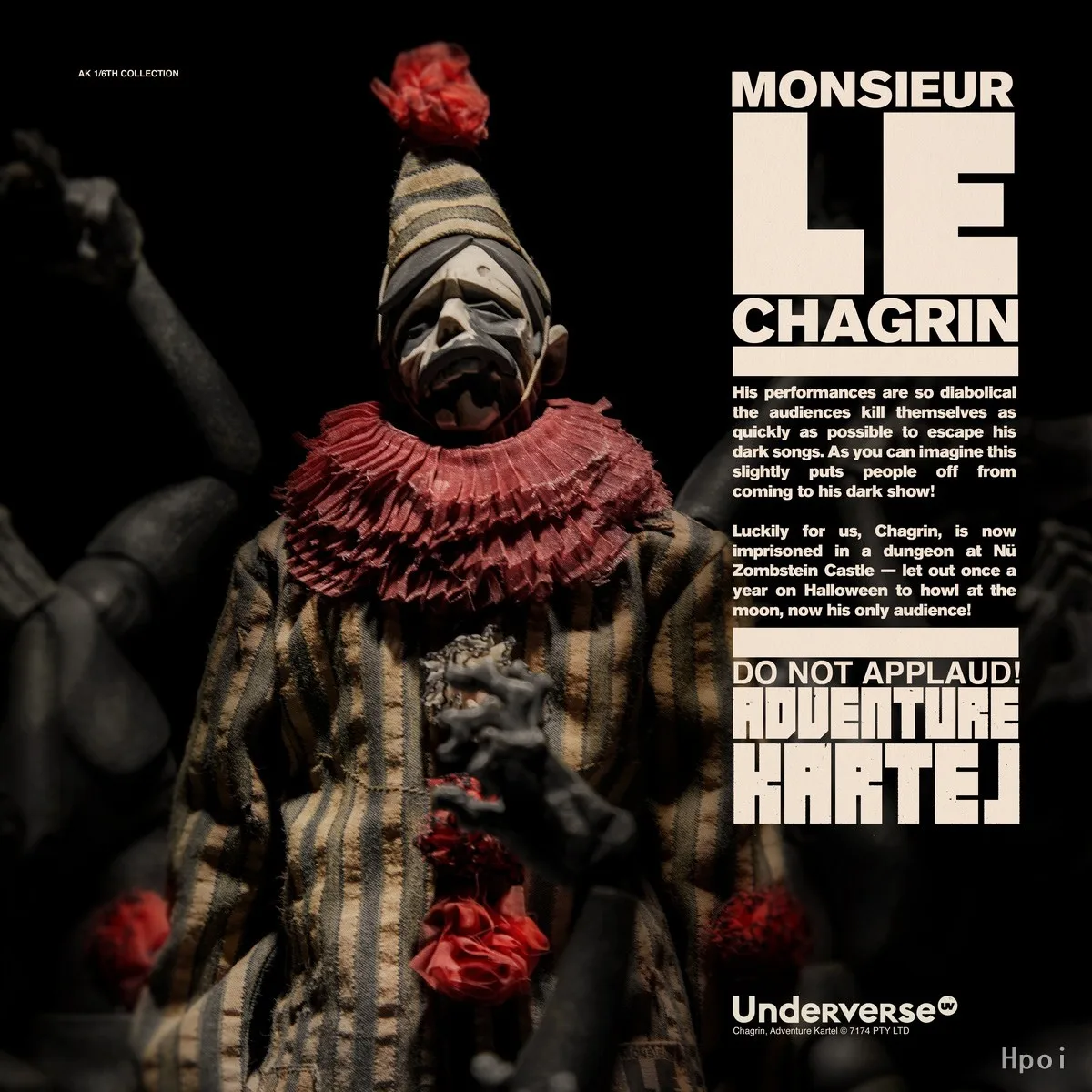 【MT】Underverse Adventure Kartel MONSIEUR CHAGRIN 1/6 Anime Figure
【MT】Underverse Adventure Kartel MONSIEUR CHAGRIN 1/6 Anime Figure