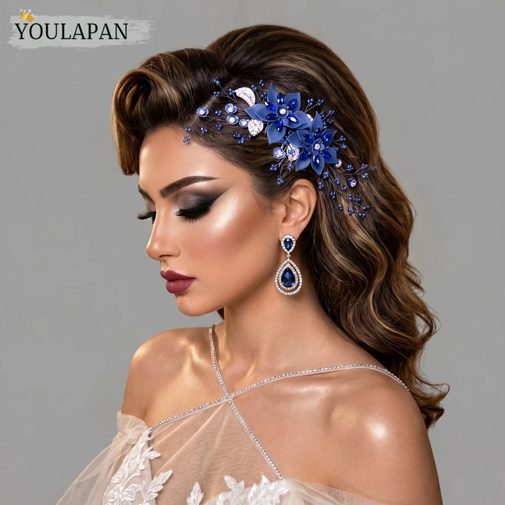 YouLaPan Fashion Blue Color Resin Flower Bridal Hair Comb Crystal Bead Side Hair Pin Wedding Hair Accessories For Party HP770
YouLaPan Fashion Blue Color Resin Flower Bridal Hair Comb Crystal Bead Side Hair Pin Wedding Hair Accessories For Party HP770