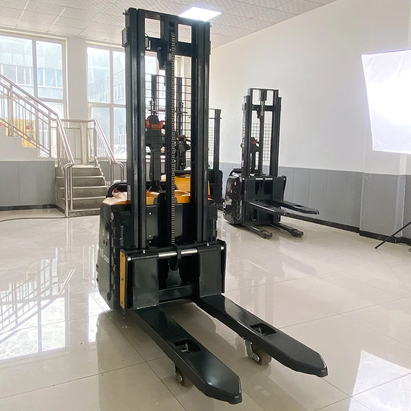 1.5T 2T Electric Pallet Stacker 3M Lift Height Forklift Self Lifting Stacker Factory Price Stacker Forklift for Warehouse CE
1.5T 2T Electric Pallet Stacker 3M Lift Height Forklift Self Lifting Stacker Factory Price Stacker Forklift for Warehouse CE