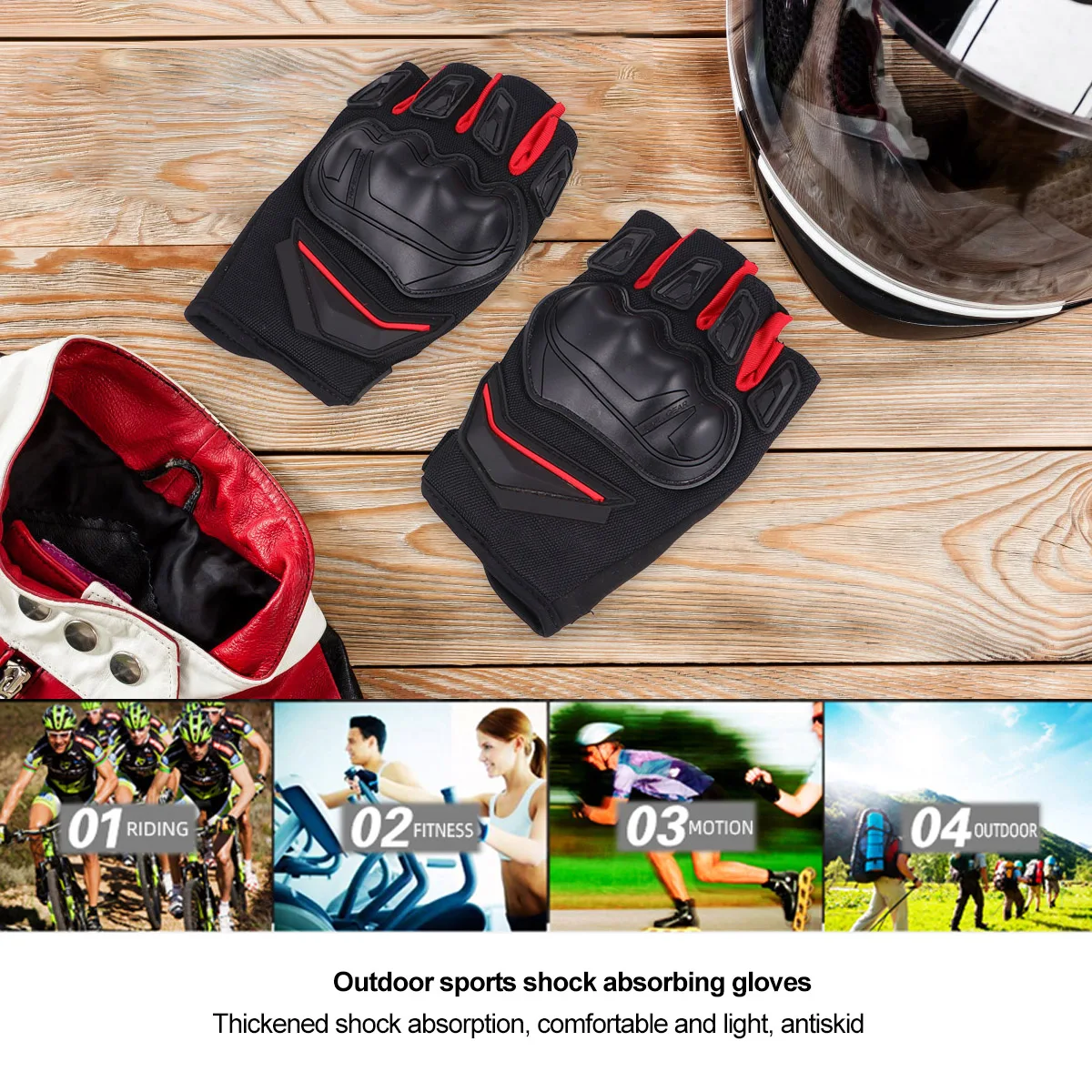 Half Finger Cycling Gloves Shockproof Lightweight Breathable Riding Biking Gloves for Outdoor Activities Sports Driving Jogging
Half Finger Cycling Gloves Shockproof Lightweight Breathable Riding Biking Gloves for Outdoor Activities Sports Driving Jogging