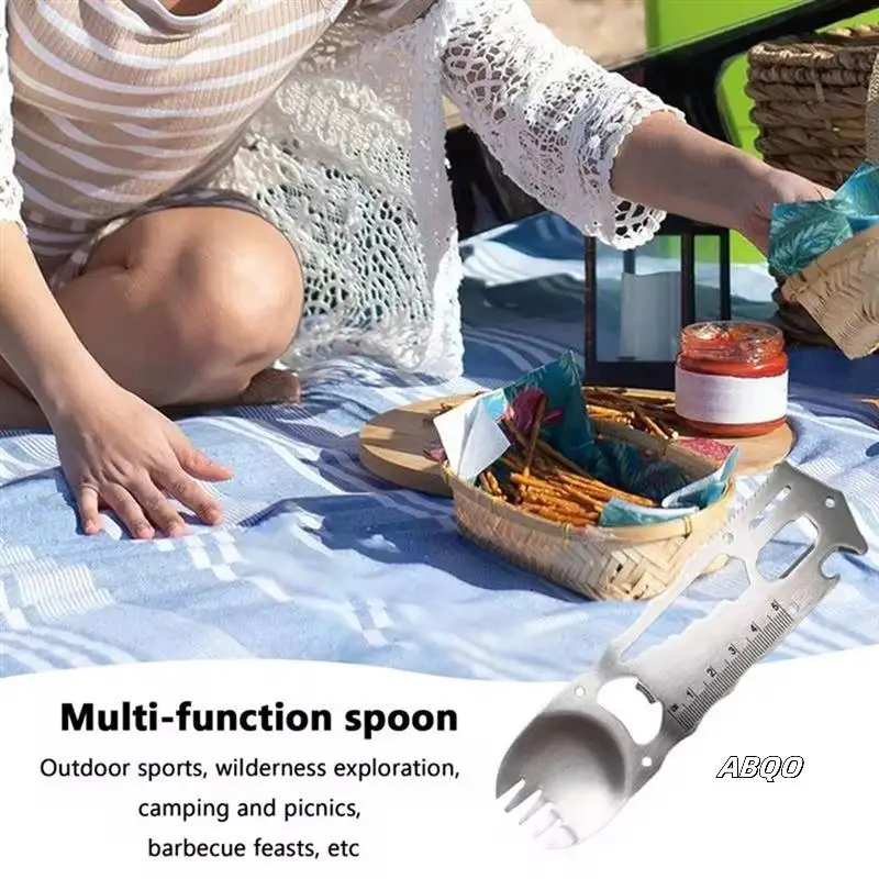 Outdoor Survival Tools 9 In 1 Camping Multi-Functional Practical Fork Knife Spoon Bottle/Can Opener Wrech Screwdriver
Outdoor Survival Tools 9 In 1 Camping Multi-Functional Practical Fork Knife Spoon Bottle/Can Opener Wrech Screwdriver