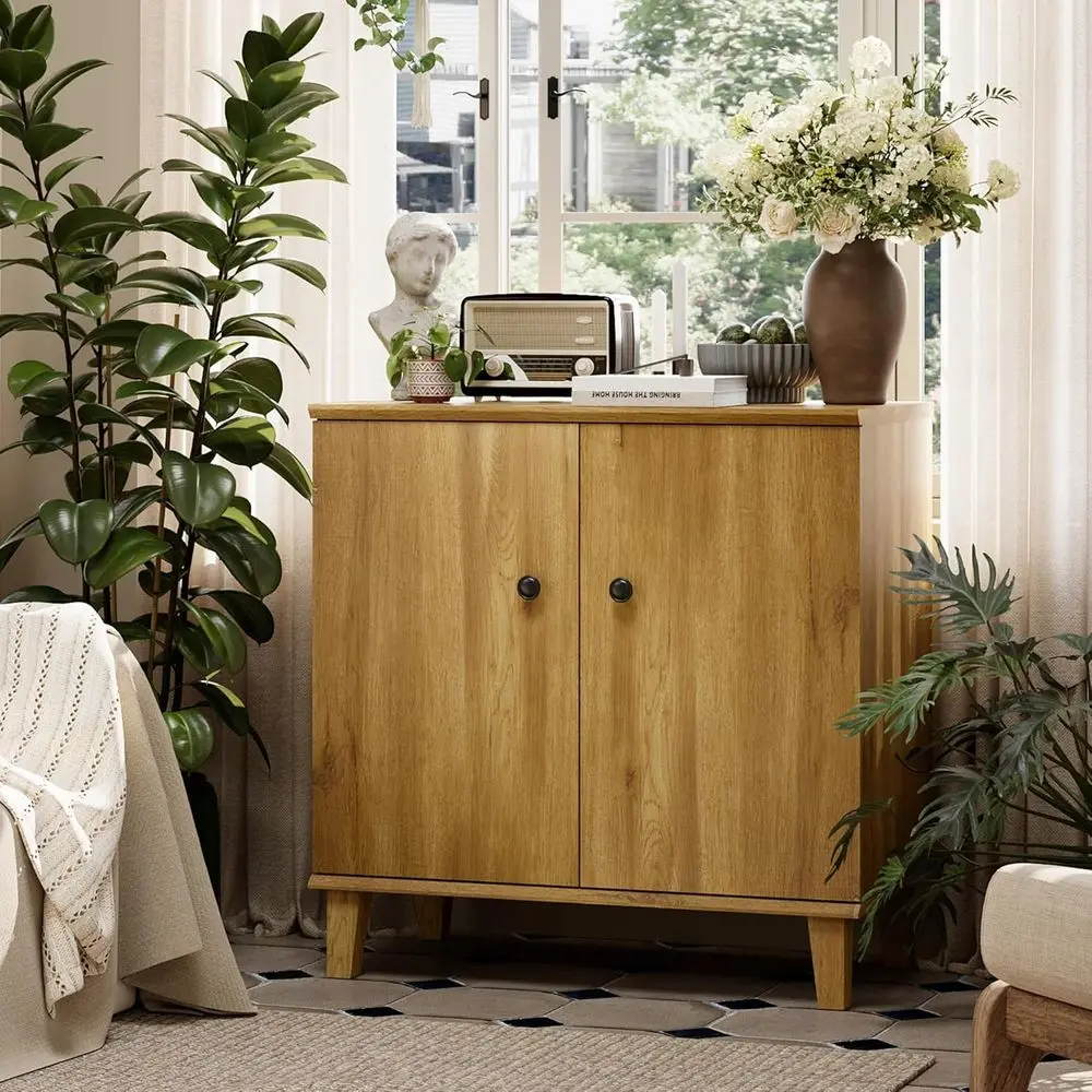 Storage Cabinet Buet Storage with Wood Legs and Adjustable Shel or Dinnig Room Living Room Entryway, Brown Oak
Storage Cabinet Buet Storage with Wood Legs and Adjustable Shel or Dinnig Room Living Room Entryway, Brown Oak