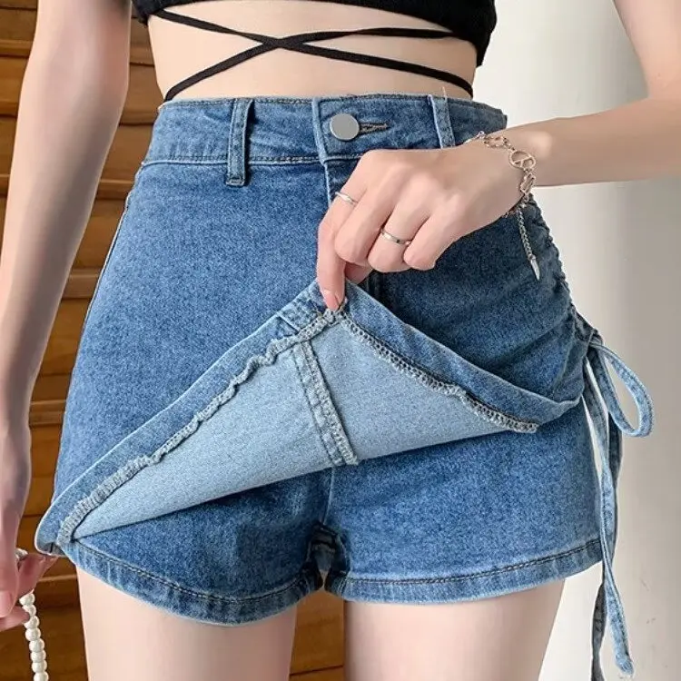 High Waist A-Line Skirt Jeans Women's Summer New Sle Spicy Girl Knot Design Slimming Asymmetrical ort Wrap Skirt
High Waist A-Line Skirt Jeans Women's Summer New Sle Spicy Girl Knot Design Slimming Asymmetrical ort Wrap Skirt
