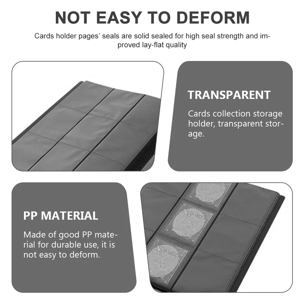 Game Cards Storage Album 200 Pages PP Material Lay-Flat Design for Card Collectors Waterproof Cards Holder Organizer Protector
Game Cards Storage Album 200 Pages PP Material Lay-Flat Design for Card Collectors Waterproof Cards Holder Organizer Protector