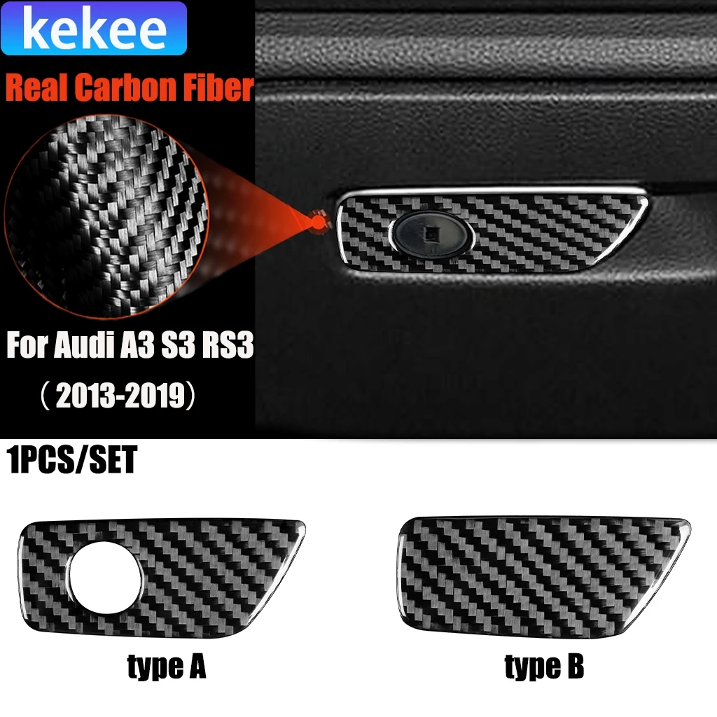 Carbon Fiber Car Accessories Glove Storage Handle Modified Interior Trim Cover Soft Sticker For Audi A3 S3 RS3 8V 2013-2019
Carbon Fiber Car Accessories Glove Storage Handle Modified Interior Trim Cover Soft Sticker For Audi A3 S3 RS3 8V 2013-2019