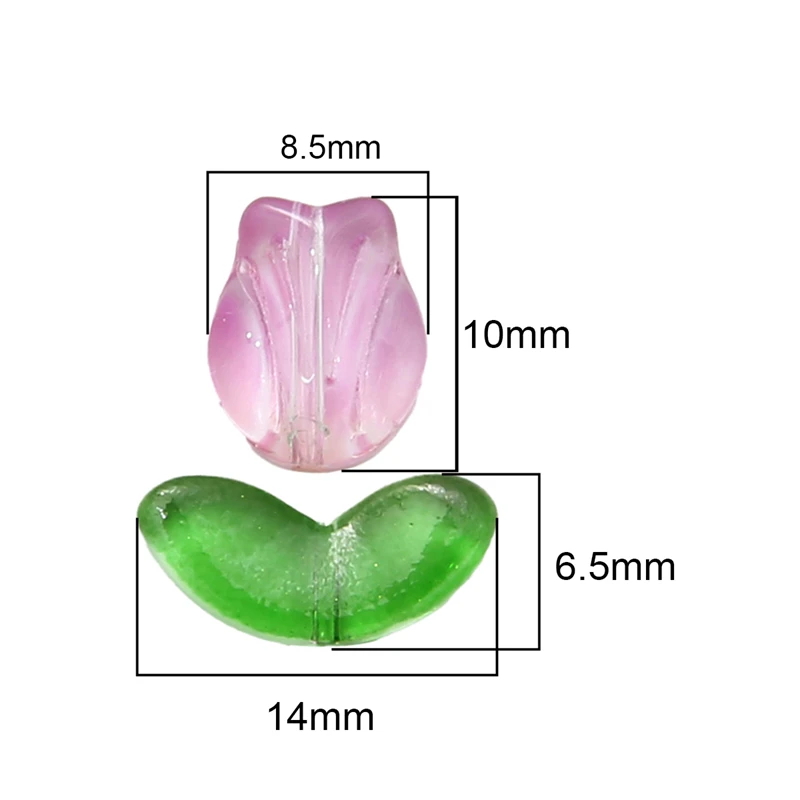 10/20Sets Handmade Colorful Glass Tulip Flower Loose Beads For Earring Bracelet Necklace DIY Jewelry Craft Making Accessories
10/20Sets Handmade Colorful Glass Tulip Flower Loose Beads For Earring Bracelet Necklace DIY Jewelry Craft Making Accessories