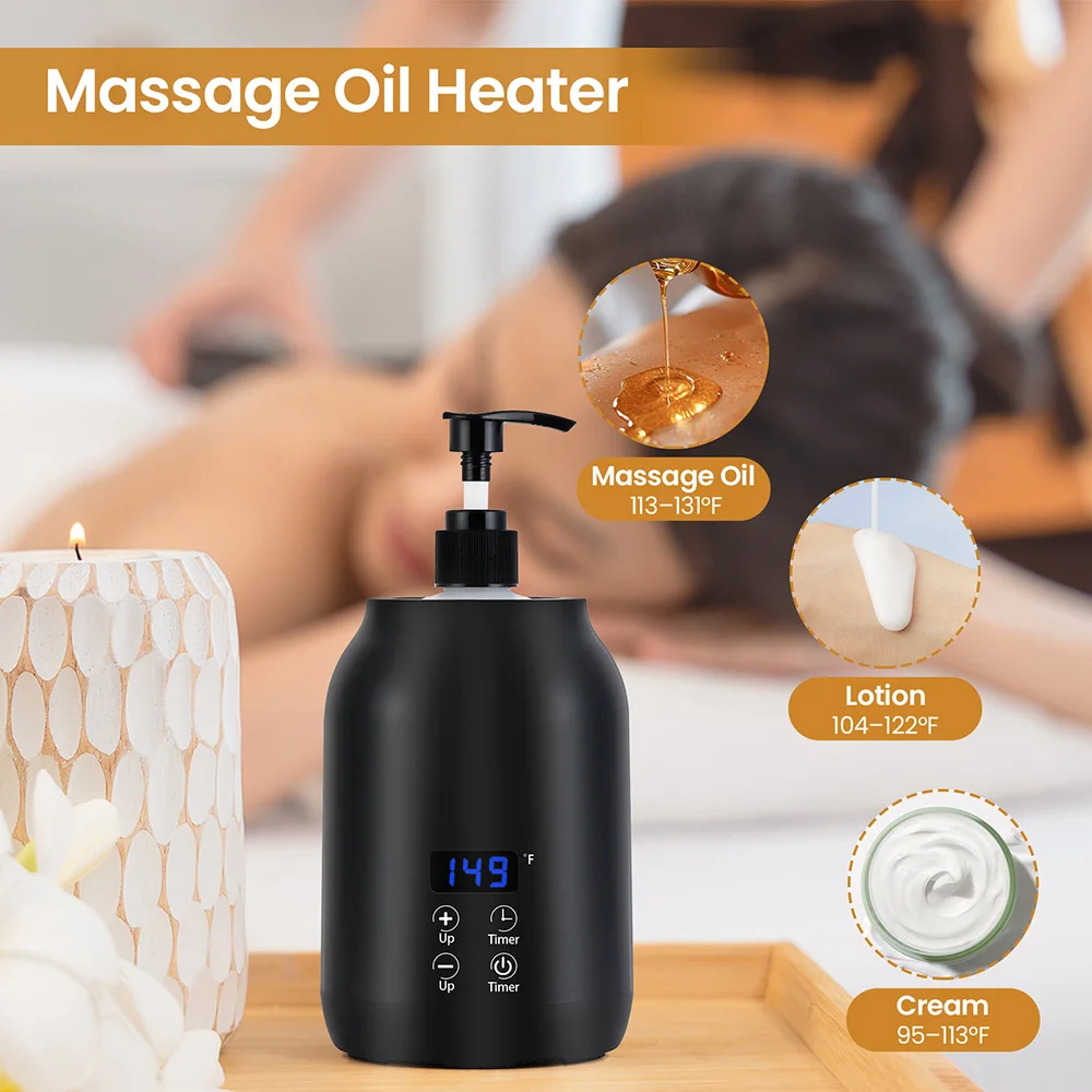 Massage Oil Heater Essential Lotion Cream Bottle Warmer LED Display Temperature Control Quick Heating Body Oils For Salon SPA
Massage Oil Heater Essential Lotion Cream Bottle Warmer LED Display Temperature Control Quick Heating Body Oils For Salon SPA