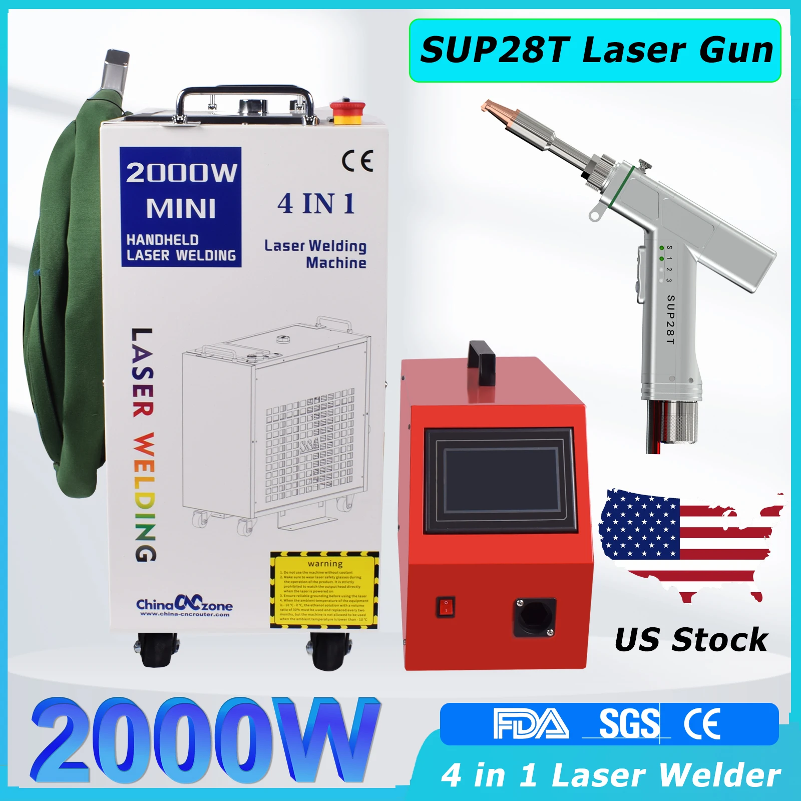 BWT 2000W Fiber Laser Welding Machine Handheld 4 in 1 Welding Cleaning Cutting Soldering Machine Laser Welder for Metal 1500W
BWT 2000W Fiber Laser Welding Machine Handheld 4 in 1 Welding Cleaning Cutting Soldering Machine Laser Welder for Metal 1500W