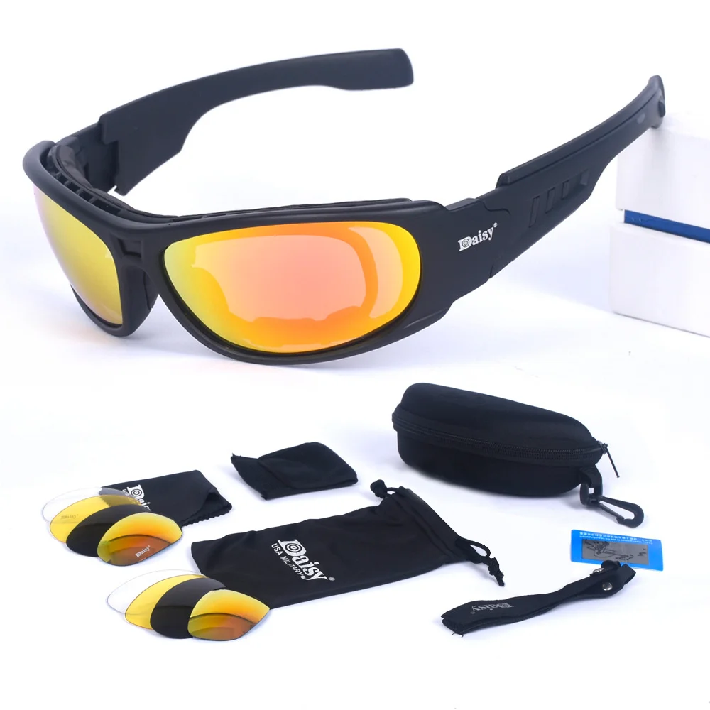 Daisy C6 Tactical Polarized Glasses Military Goggles Army Sunglasses with 4 Lens Original Box Men Shooting Hiking Eyewear Gafas
Daisy C6 Tactical Polarized Glasses Military Goggles Army Sunglasses with 4 Lens Original Box Men Shooting Hiking Eyewear Gafas