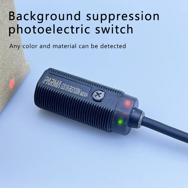 PioneerDetect M18 background suppression Photoelectric sensor Photo sensor Optical sensor Diffuse sensor GS18-BG100N
PioneerDetect M18 background suppression Photoelectric sensor Photo sensor Optical sensor Diffuse sensor GS18-BG100N