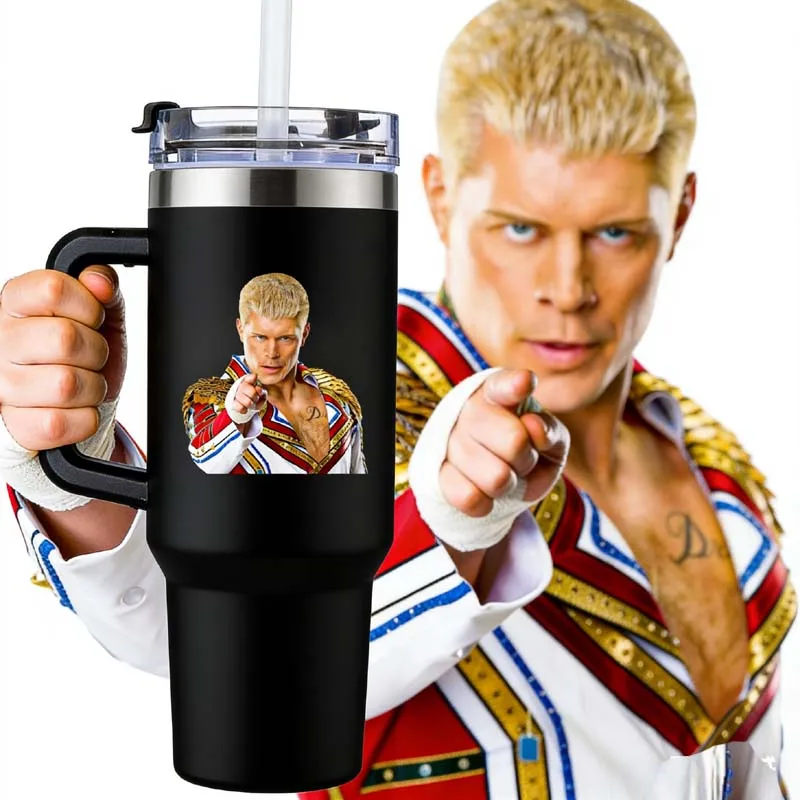 Термокружка Cody Rhodes 40 унций с ручкой и соломинкой, из нержавеющей стали, с двойными стенками, многоразовая, для путешествий, для мотоциклистов
Термокружка Cody Rhodes 40 унций с ручкой и соломинкой, из нержавеющей стали, с двойными стенками, многоразовая, для путешествий, для мотоциклистов