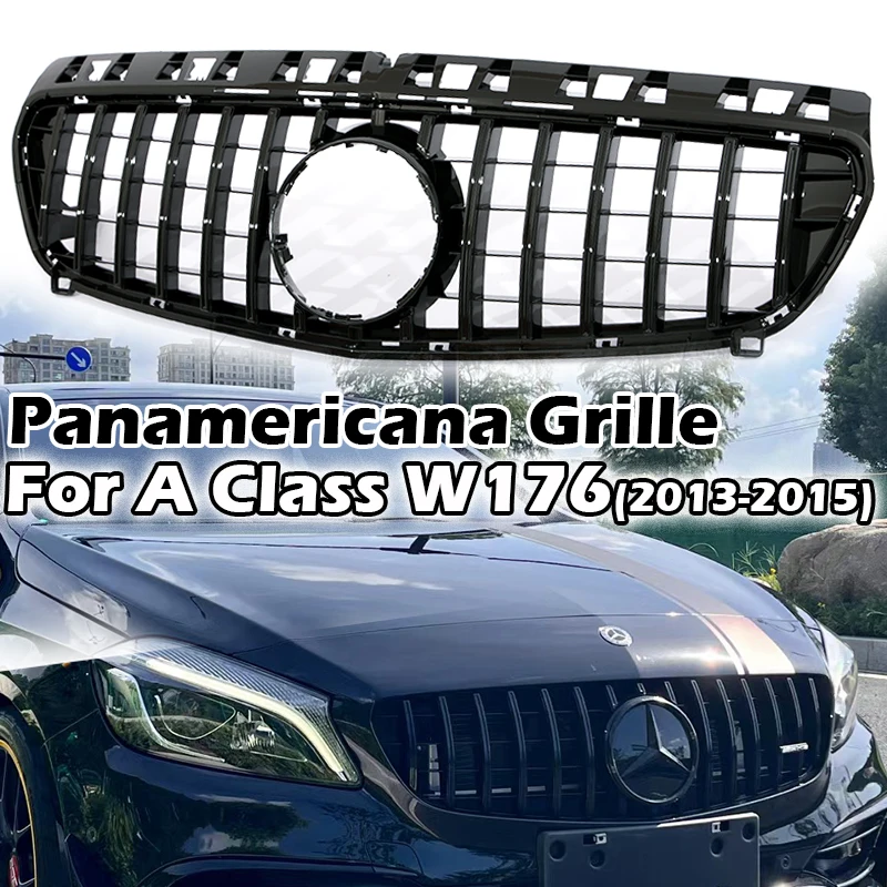 Front Bumper Panamericana Grille Racing GT Grill For Mercedes Benz A Class W176 Pre-Lci 2013-2015 Exterior Parts Accessories
Front Bumper Panamericana Grille Racing GT Grill For Mercedes Benz A Class W176 Pre-Lci 2013-2015 Exterior Parts Accessories