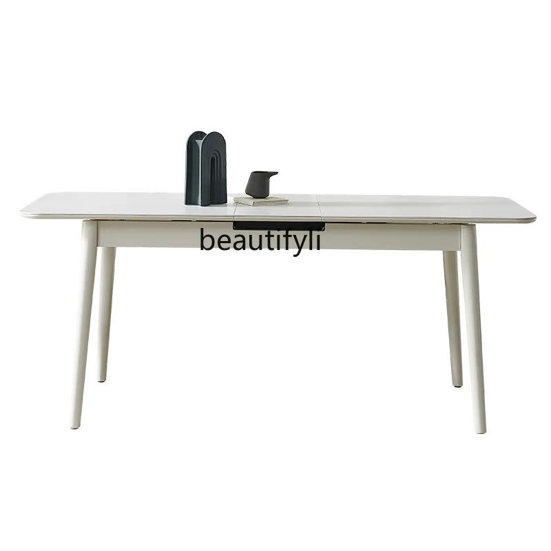 Retractable Stone Plate Dining Tables and Chairs Set Dining Table French Household Rectangular Solid Wood Folding Table
Retractable Stone Plate Dining Tables and Chairs Set Dining Table French Household Rectangular Solid Wood Folding Table