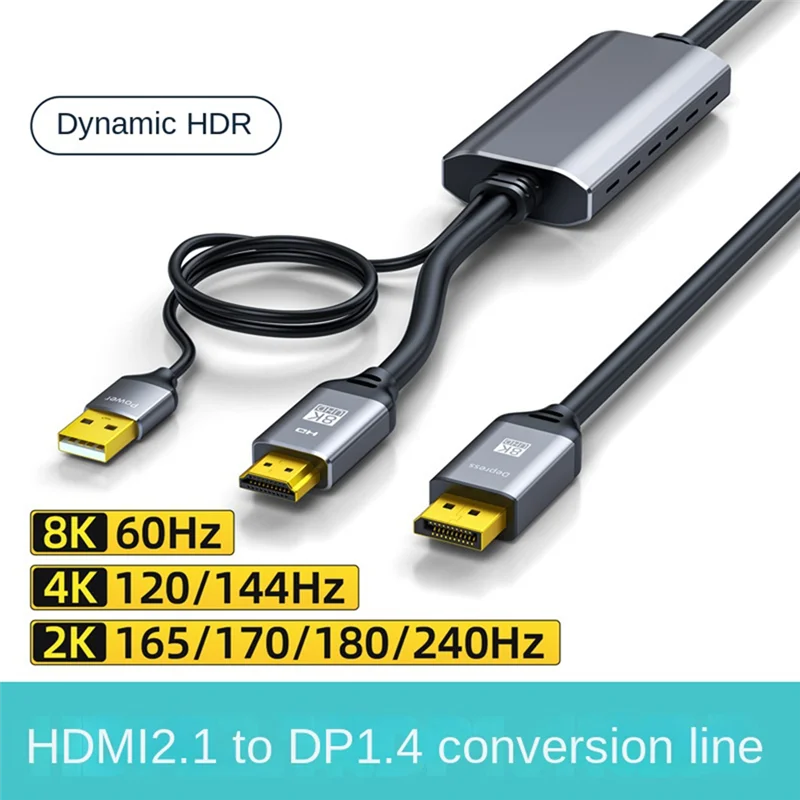 ABSQ--Compatible To DP Cable -Compatible 2.1 To Display DP1.4 Cable Power Supply Line
ABSQ--Compatible To DP Cable -Compatible 2.1 To Display DP1.4 Cable Power Supply Line