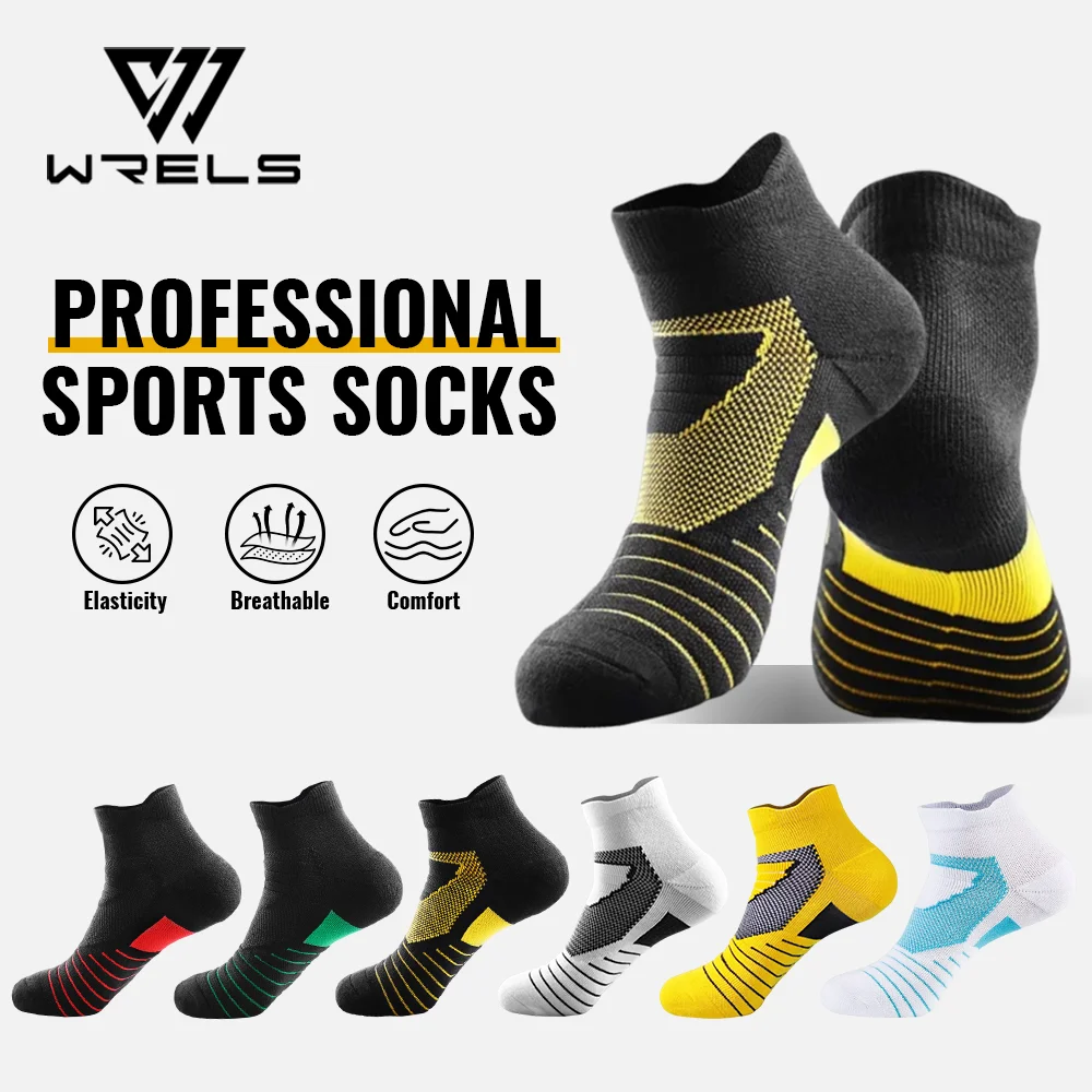 WRELS 1/2/3 Pairs Sports Socks thicken Terry Bottom Anti-Slip Running Socks Anti-Blister Compression Breathable Basketball Socks
WRELS 1/2/3 Pairs Sports Socks thicken Terry Bottom Anti-Slip Running Socks Anti-Blister Compression Breathable Basketball Socks
