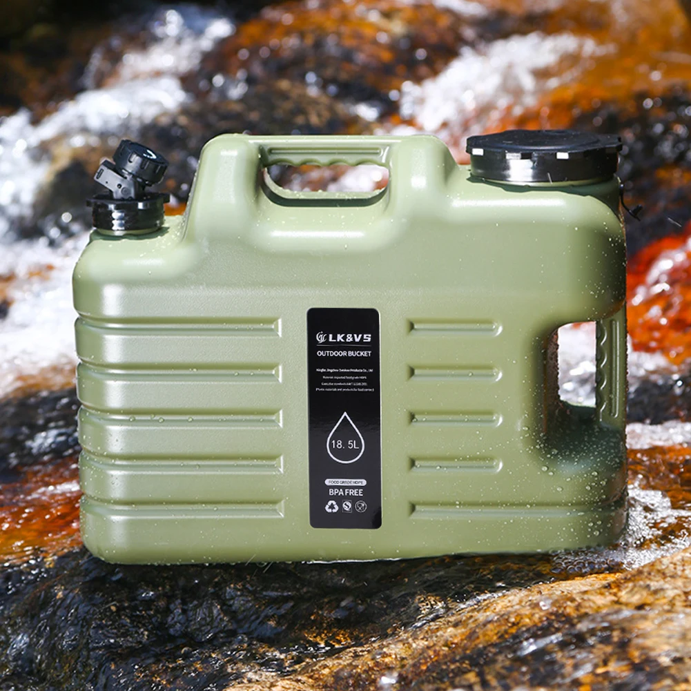 18.5L Water Container No Leakage Water Storage Tank Water Storage Carrier with Spigot for Camping Fishing Picnic Hiking
18.5L Water Container No Leakage Water Storage Tank Water Storage Carrier with Spigot for Camping Fishing Picnic Hiking