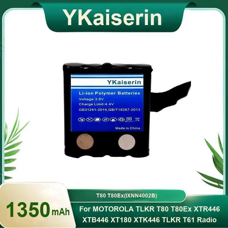 Battery 1350Mah For Motorola Tlkr T80 T80ex XTR446 XTB446 XT180 XTK446 T61 T81 T5 T6 T7 T8 T50 T60 Radio IXNN4002B
Battery 1350Mah For Motorola Tlkr T80 T80ex XTR446 XTB446 XT180 XTK446 T61 T81 T5 T6 T7 T8 T50 T60 Radio IXNN4002B