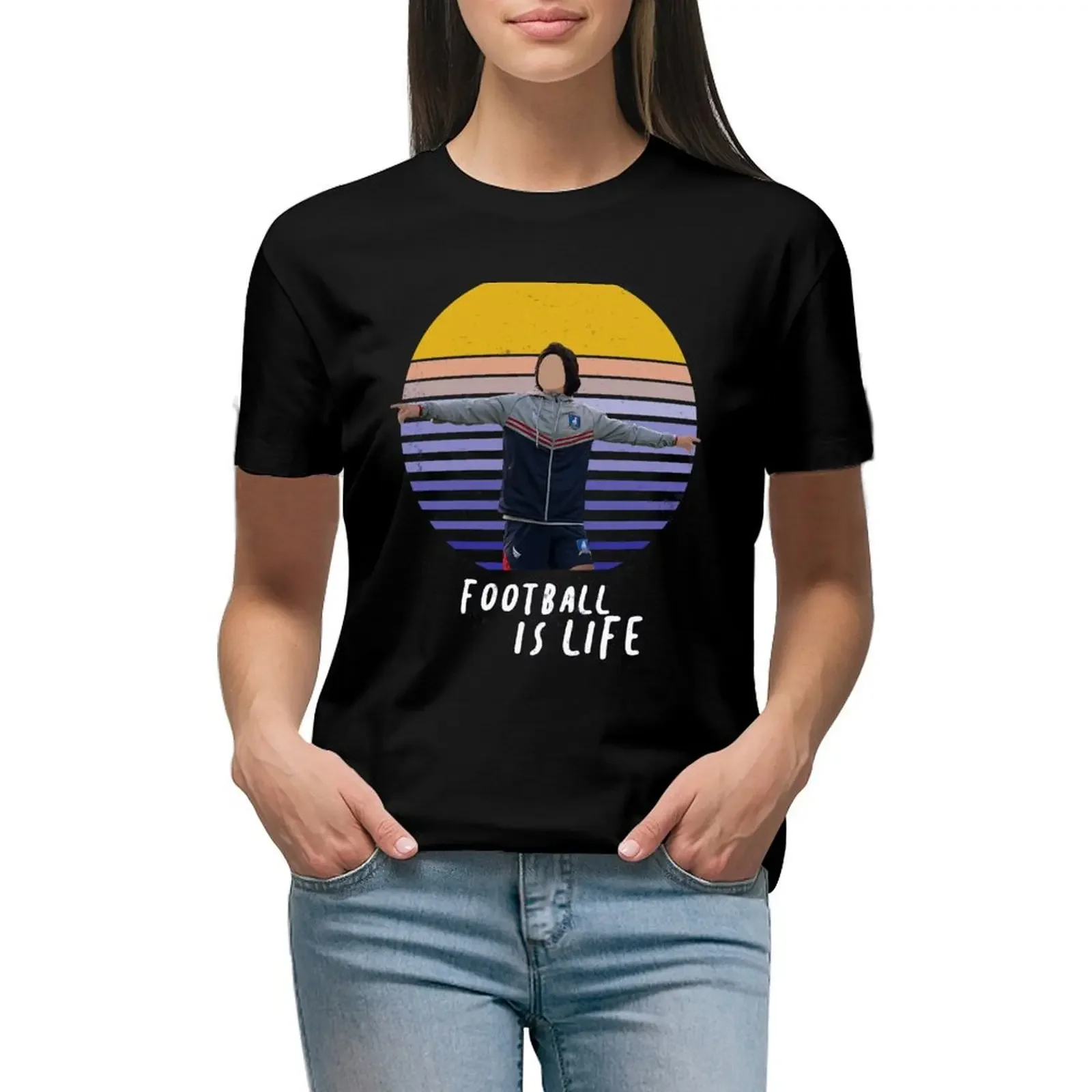 Football is life Vintage Sunset T-Shirt blacks shirts graphic tees cute clothes Female clothing workout t shirts for Women
Football is life Vintage Sunset T-Shirt blacks shirts graphic tees cute clothes Female clothing workout t shirts for Women