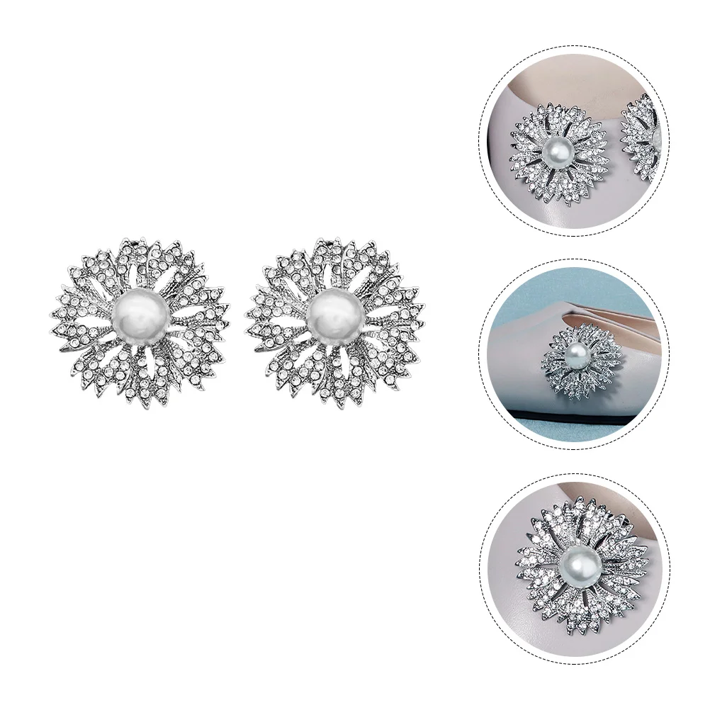 Shoe Flower Accessories Pearl Clips Girls Shoes DIY Decorative naments Rhinestone Shoe Buckle Decor Simple Structure Easy
Shoe Flower Accessories Pearl Clips Girls Shoes DIY Decorative naments Rhinestone Shoe Buckle Decor Simple Structure Easy