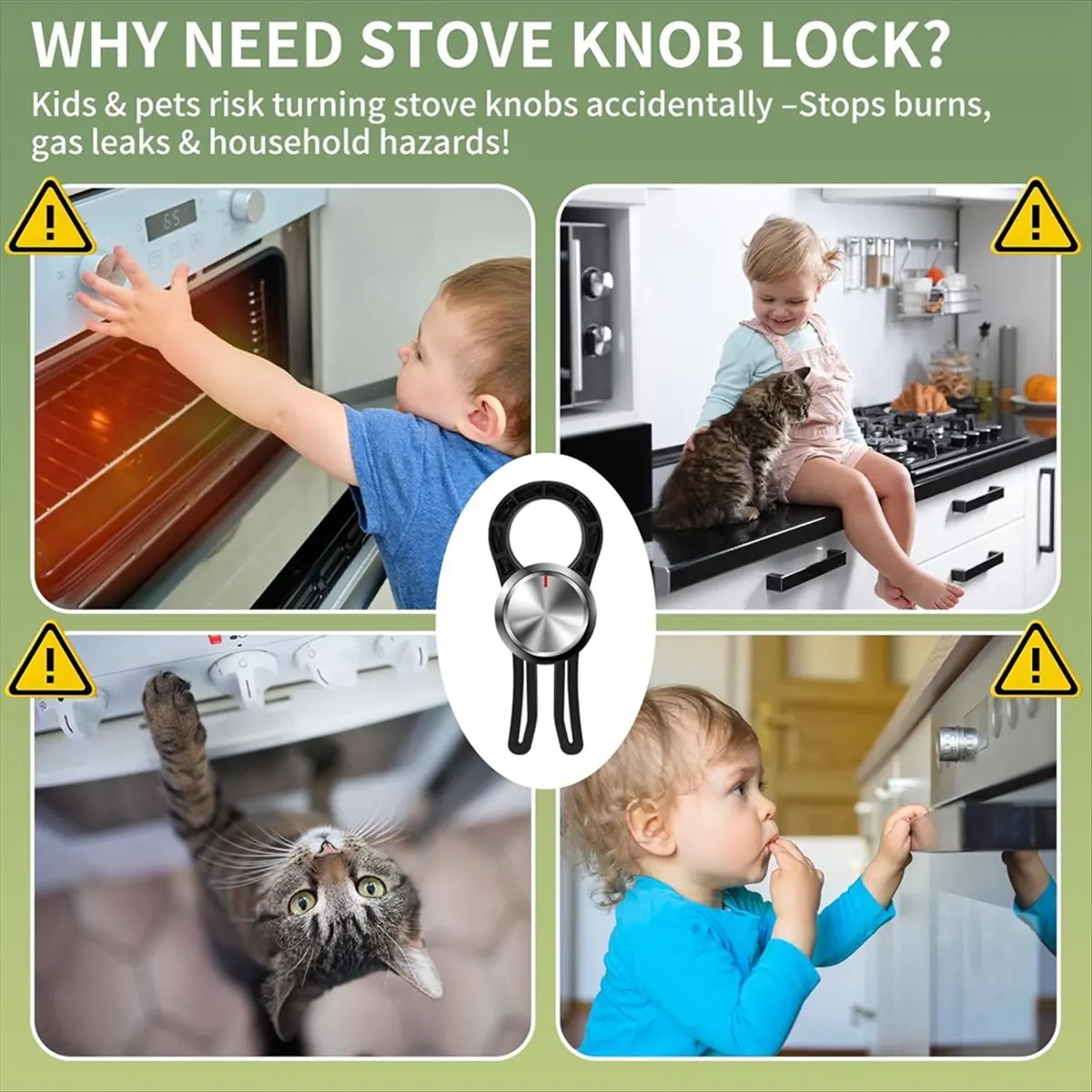 A89X Baby Proof Stove Knob Locks, 10 Pack, Heat-Resistant Safety Covers for Kitchen Appliances
A89X Baby Proof Stove Knob Locks, 10 Pack, Heat-Resistant Safety Covers for Kitchen Appliances