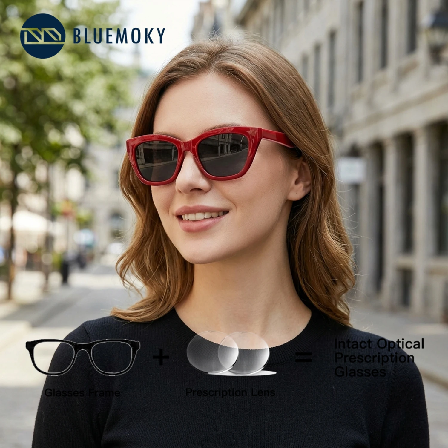 BLUEMOKY Fashion Cat Eye Polarized Prescription Women Sunscreen Sunglasses UV400 Multifocal Bifocal Sun Glasses
BLUEMOKY Fashion Cat Eye Polarized Prescription Women Sunscreen Sunglasses UV400 Multifocal Bifocal Sun Glasses