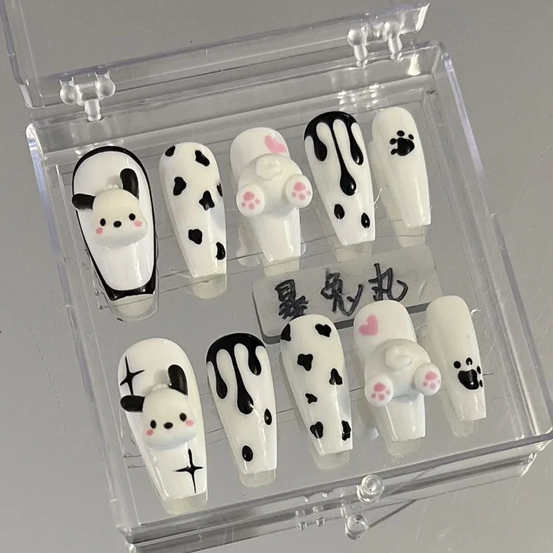 Sanrioed Hello Kitty Pochacco Kawaii накладные наклейки для ногтей белые Y2K маникюр ручной работы нежный стиль милые многоразовые наклейки для ногтей
Sanrioed Hello Kitty Pochacco Kawaii накладные наклейки для ногтей белые Y2K маникюр ручной работы нежный стиль милые многоразовые наклейки для ногтей