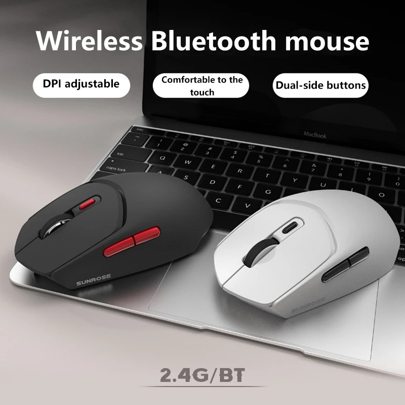 Light Sound Office Wireless Mouse Bluetooth/2.4G Dual Mode Mouse Comfortable Grip Double-sided Key Positions Mouse 2026
Light Sound Office Wireless Mouse Bluetooth/2.4G Dual Mode Mouse Comfortable Grip Double-sided Key Positions Mouse 2026