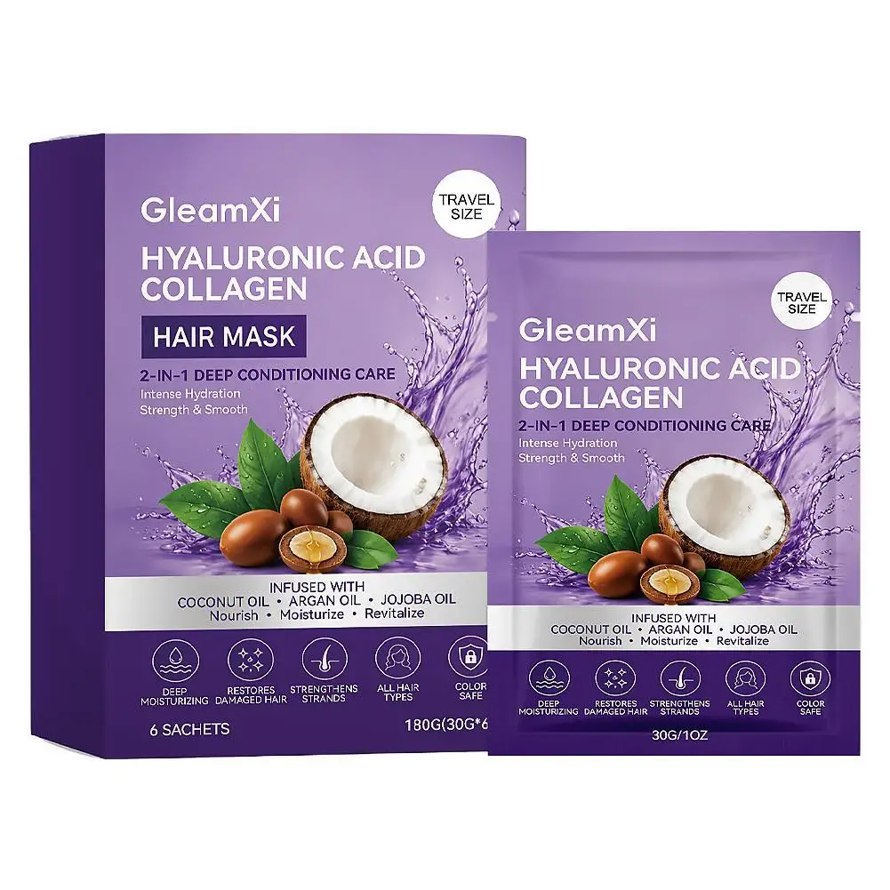 Collagen Hair Mask Smooth & Soft Hair Care For Dry Damaged & Frizzy Hair, Lightweight Deep Moisture Repair Conditioner For Women
Collagen Hair Mask Smooth & Soft Hair Care For Dry Damaged & Frizzy Hair, Lightweight Deep Moisture Repair Conditioner For Women