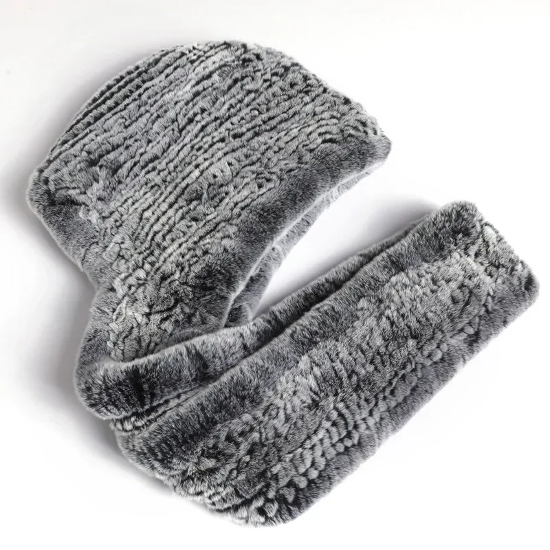 Rex Rabbit Fur Hat Hooded Scarf Winter Knitted Hats For Woman Winter Warm Fur Hat With Neck Collar Natural Fur Hat With Scarves
Rex Rabbit Fur Hat Hooded Scarf Winter Knitted Hats For Woman Winter Warm Fur Hat With Neck Collar Natural Fur Hat With Scarves