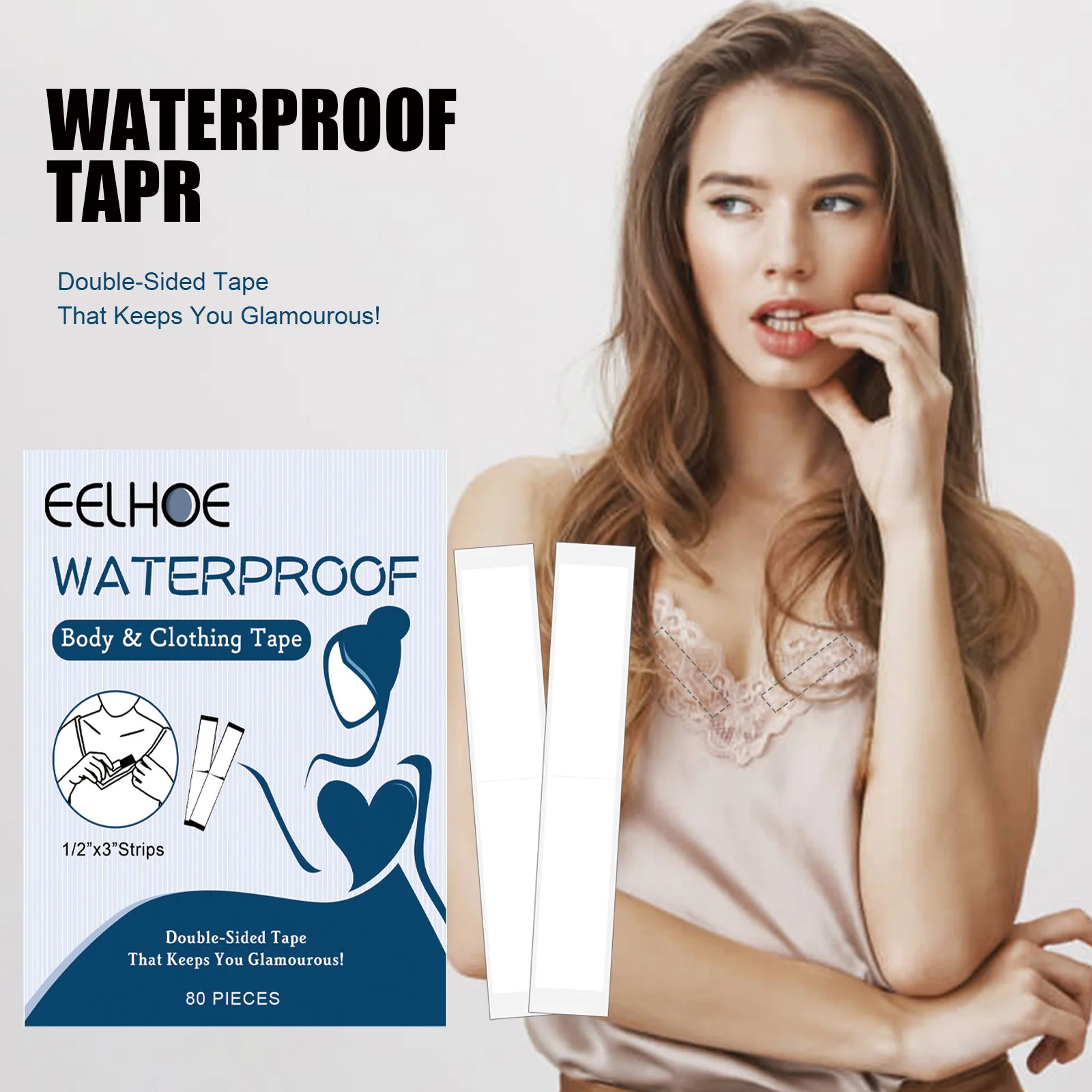 Невидимая противоскользящая лента - двусторонний клей для платья-топа, фиксирует вырез и бретельки, предотвращает просвечивание
Невидимая противоскользящая лента - двусторонний клей для платья-топа, фиксирует вырез и бретельки, предотвращает просвечивание